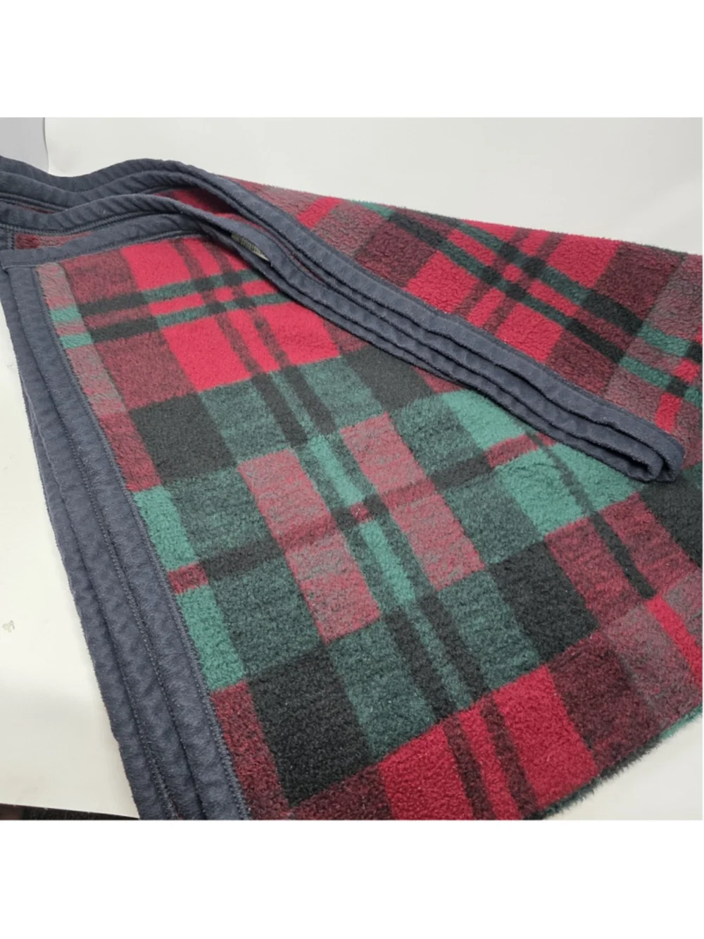 Biederlack Of America Vtg Aurora Throw Blanket USA Plaid 48
